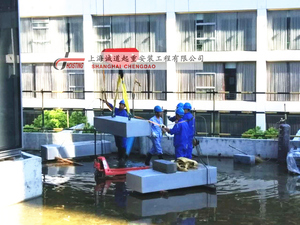 上海大宁久光百货项目-屋面擦窗机吊装工程